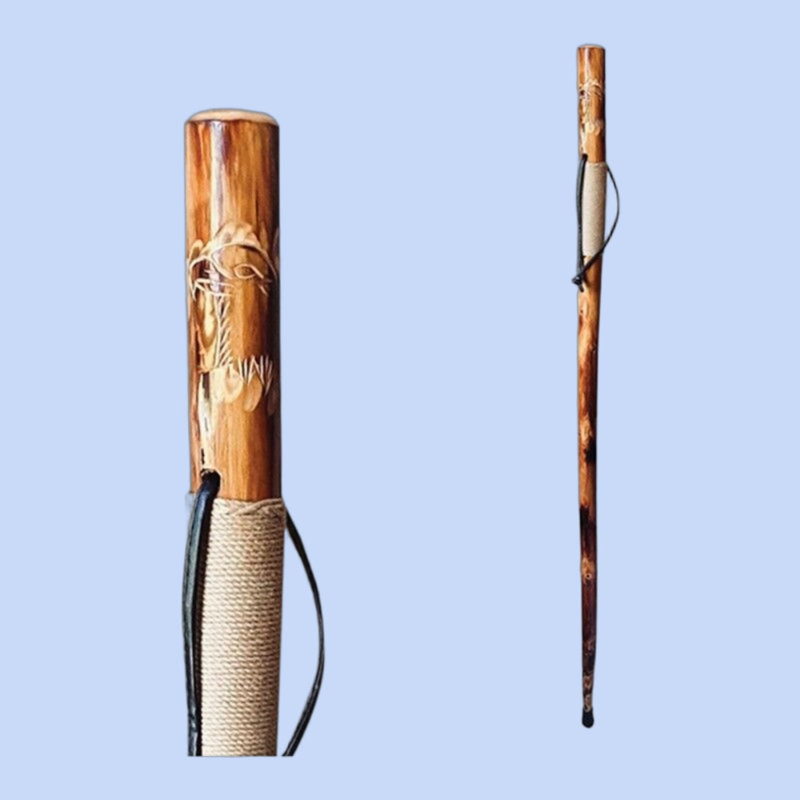  Bâton de marche en bois brun clair Eagle