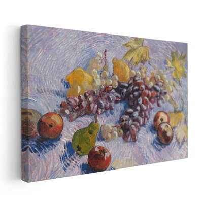 Raisins, citrons, poires et pommes, 1887 - reproduction d'art sur toile