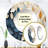 Rital Beige And Blue Minimalism Leaves Collage - Leaves Mirror, Traditional Round Unique Wall Mirror, Printed Metal Art-2094566357