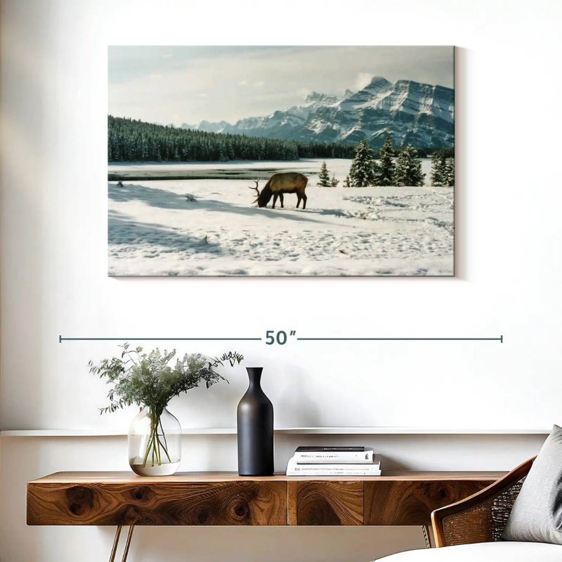 Brampt Banff Bull Elk, 26" H x 39" W