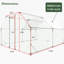 10 X 13 pi Poulailler galvanisé avec construction solide et grande structure verrouillable en métal pour poulailler-1631392419