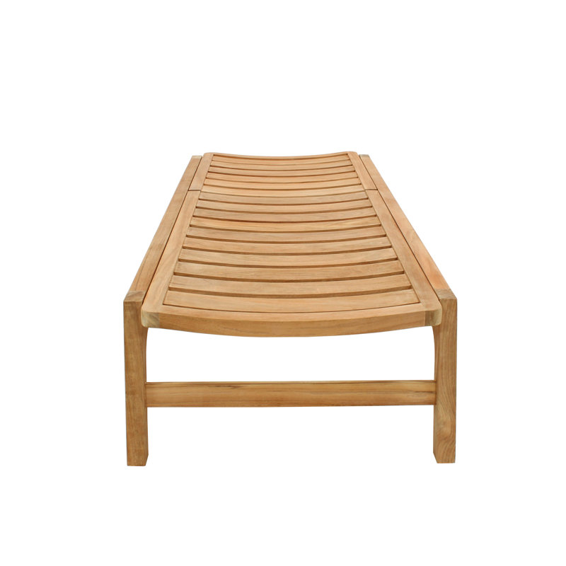 Diuna Outdoor Teak Chaise Lounge