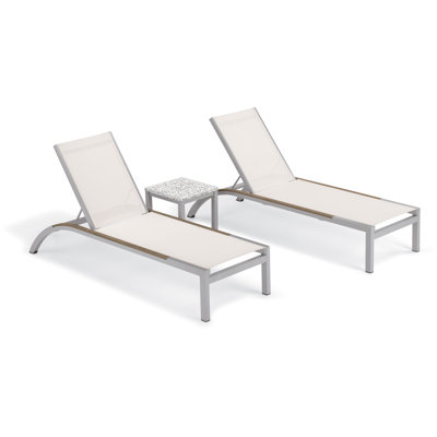 Argento And Travira Outdoor Chaise Lounge