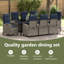 8 - Person Patio Dining Set with Rectangular Table
