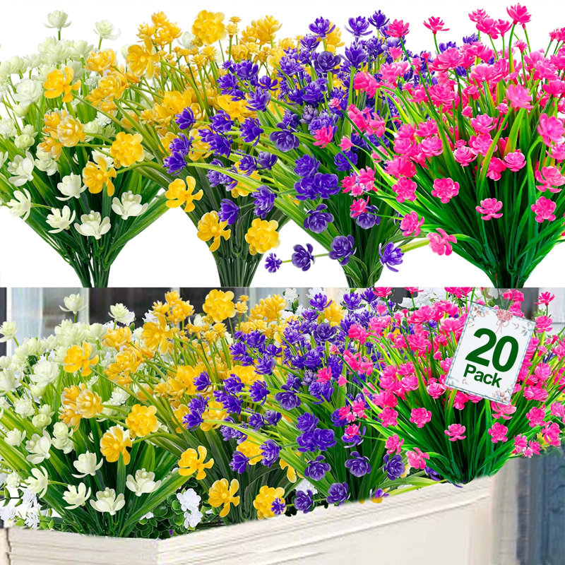 Arrangement floral fleurs de jasmin artificielles, Multicolore