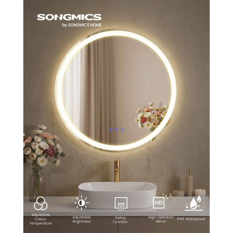 Round Mirror, 61 cm H x 61 cm W