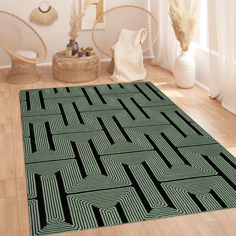 Geometric Indoor / Outdoor Area Rug, Runner 60 x 110 cm