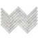 1" x 6" Marble Herringbone Mosaic Wall Tile
