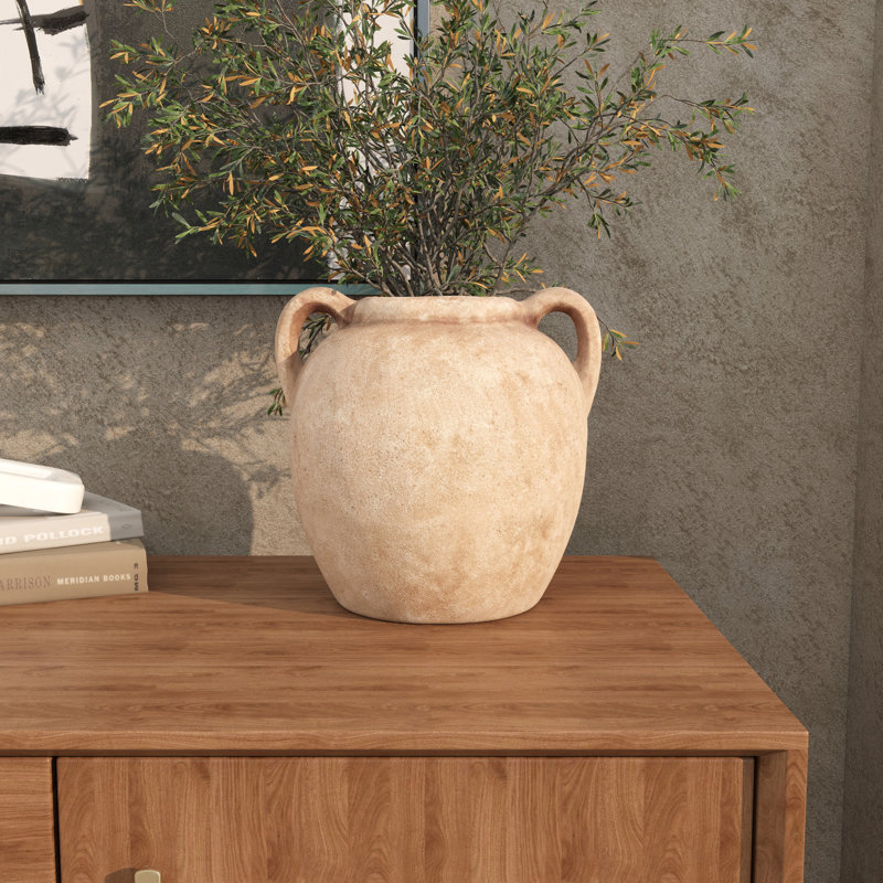 Vase en céramique Badgley, Marron clair