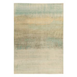 Distressed Homage Hand Knotted Wool Abstract Area Rug