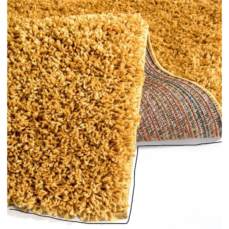 Solid Colour Shag Area Rug, Rectangle 160 x 230 cm