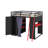 Full Size Wood Loft Bed With,Wardrobe,Shelves,Blackout Curtains,And RGB Lights-1874124145
