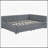 Full Size Linen Upholstered Daybed with 2 Storage Drawers, No Box Spring Needed, Ideal for Modern and Functional Living-1955329384