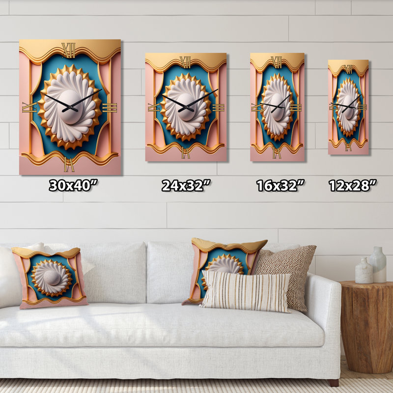 Horloge murale blanche, Grand