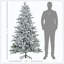 Arbre de Noël artificiel enneigé avec 994 pointes, support en métal pliable, assemblage facile, arbre de Noël articulé pour la maison, le bureau, les Fêtes-571651596