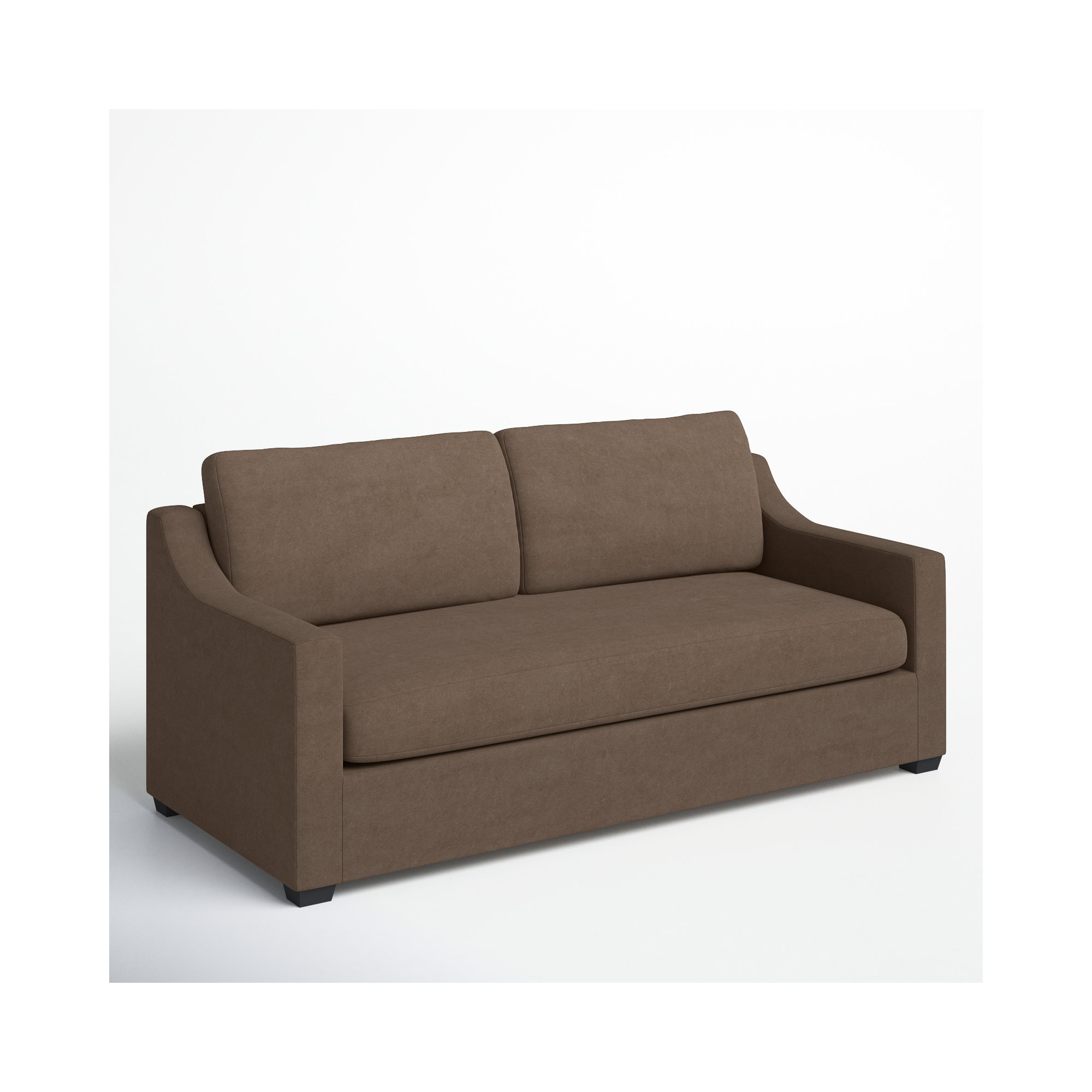 Cranbrook 88'' Upholstered Sofa, Bella Cocoa Performance Velvet