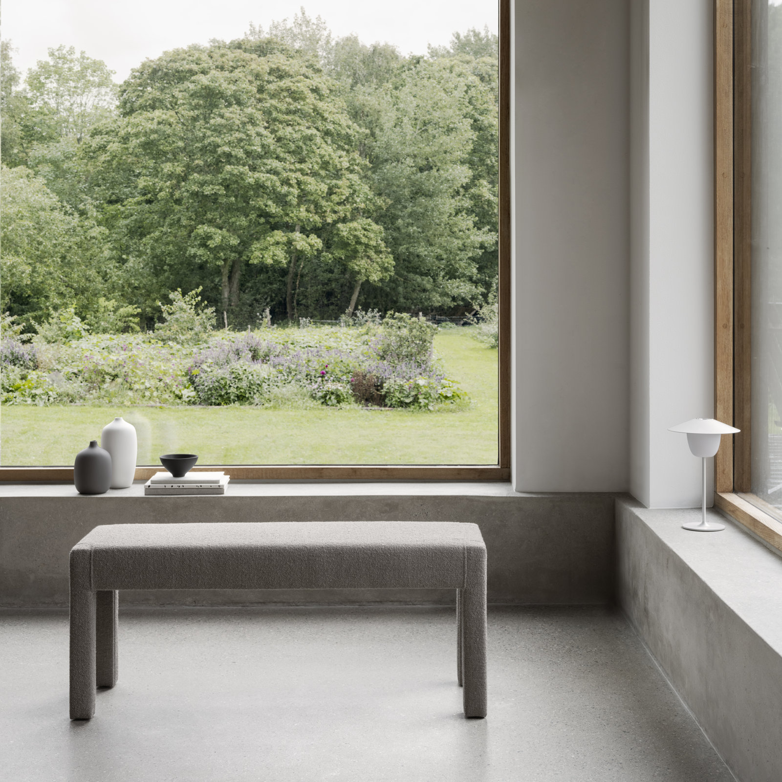 Ceola Ceramic Table Vase, Satellite Taupe
