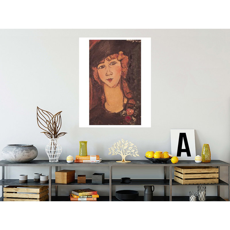 «Lolotte» par Amedeo Modigliani - estampe numérique, H 40 po x l 32 po