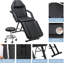 Adjustable Massage Table, Beauty Spa Facial Salon Tattoo Massage Bed with Stool-2036981567