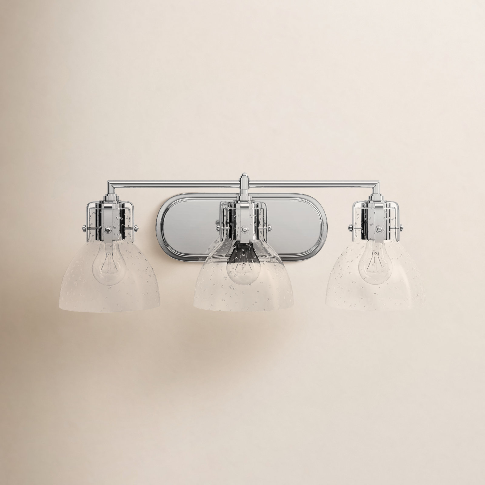 Adalia 3 Light Seeded Dimmable Vanity Light
