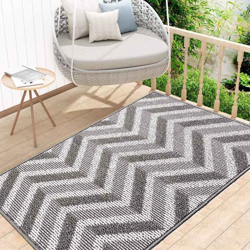Tapis d'entrée / extérieur antidérapant Dunaville, L 24 po x L 35 po, Gris
