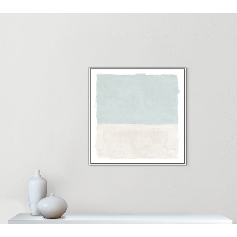 «Ocean Tides I» par Natalie Carpentieri, H 37,5 po x l 37,5 po, Blanc