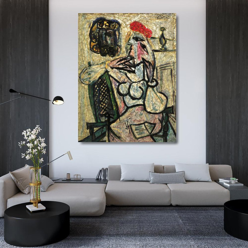 Seated Woman with Red Hat