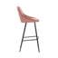 Upholstered Counter Stool with Metal Frame-748741093