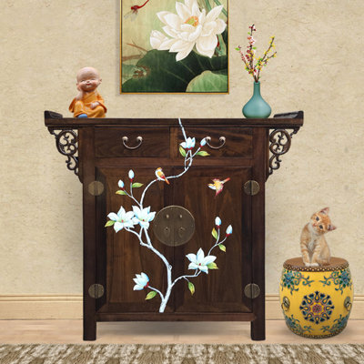 Armoire de rangement pour chaussures en bois massif 8 paires