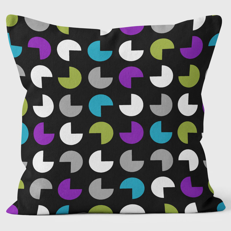 3 Quarter Circles Cushion - Abstract Cushion