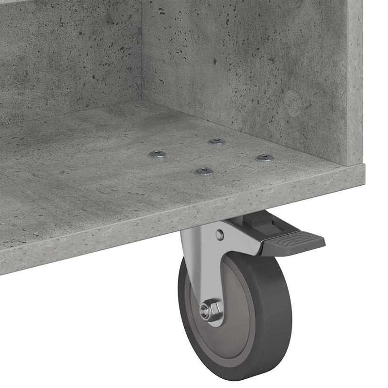 Coffee Table with Storage, Concrete Grey