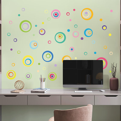 Abstract Non-Wall Damaging Wall Decal