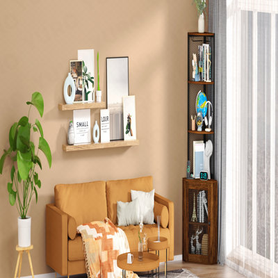 65" Corner Cabinet, 6-Tier, Wine Rack for Home - Standard