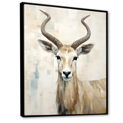 Minimalisme, antilope beige bouquetin II - art mural antilope_106404