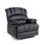 Grand fauteuil inclinable manuel en tissu pour le salon-103022764