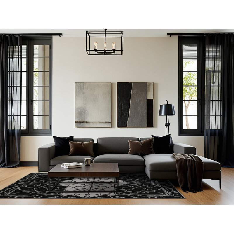 Dusky Halo Rug, Rectangle 3' x 5'