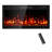 Recessed or Wall Mounted Electric Fireplace, Logs & Crystals, Remote Control,Remote Control, Timer, Dimmer, 12 Flame Colors, 750/1500W, Narrow Bezel-344547362