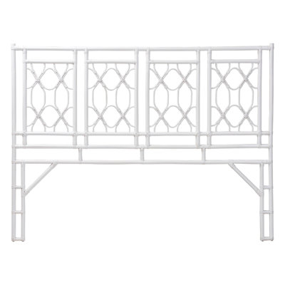 Cowan Bali & Pari Sampson Bohemian White Rattan Standalone Headboard by Red Barrel Studio