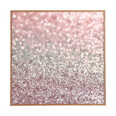 « Girly Snowfall », impression encadrée en rose