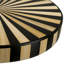 Side Table Albany Antique Brass Finish Marquetry Top