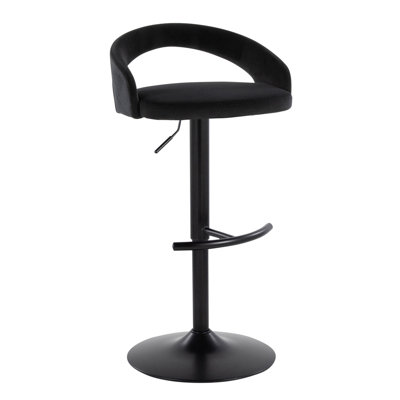 Upholstered Adjustable Barstool