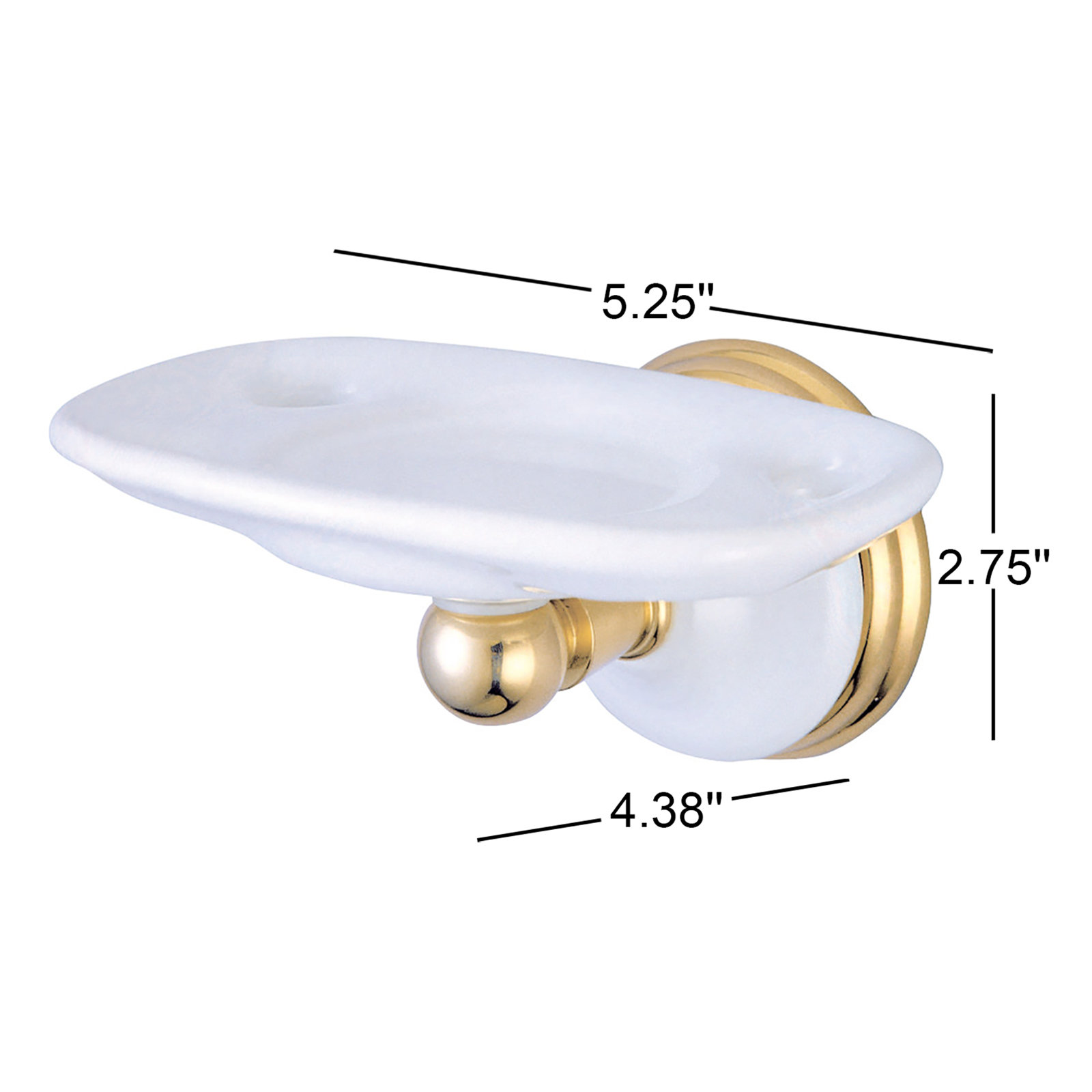 Kingston Brass Victorian Toothbrush Holder, Polished Brass