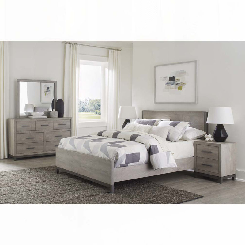 Lit plateforme en bois, Grand lit