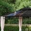 Pavillon de jardin à toit rigide double 10 'x 12' avec filet Kaki
