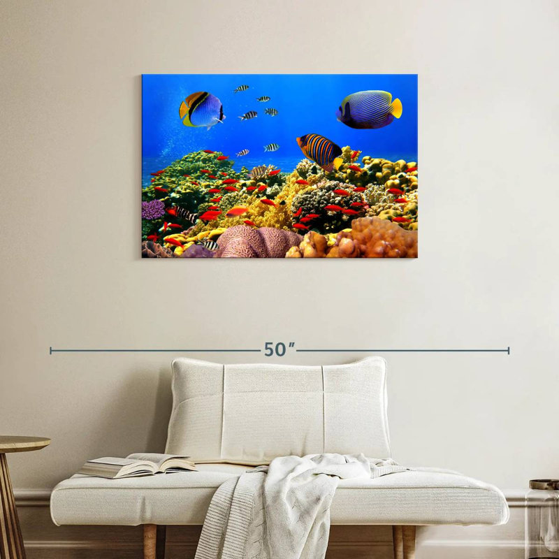 Aletra Dazzling Marine Life, 24" H x 36" W