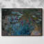 Iris et eau sur toile-92493780-92493773