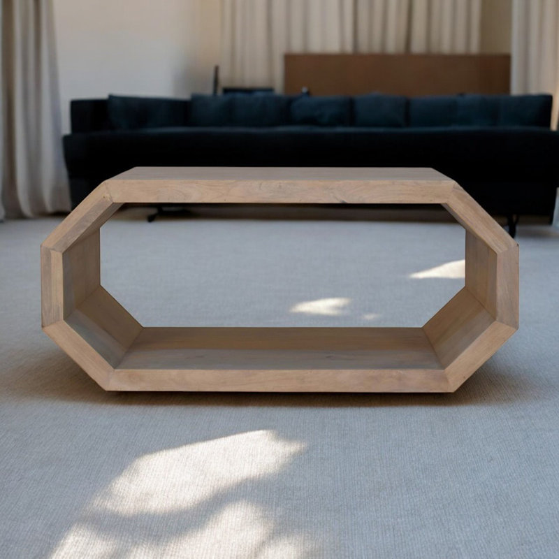 Table basse hexagonale en marbre