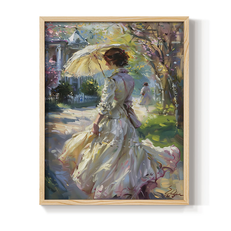 Reproduction encadrée WOMEN Series DCLIV - bois massif, H 15 po x l 12 po, Naturel
