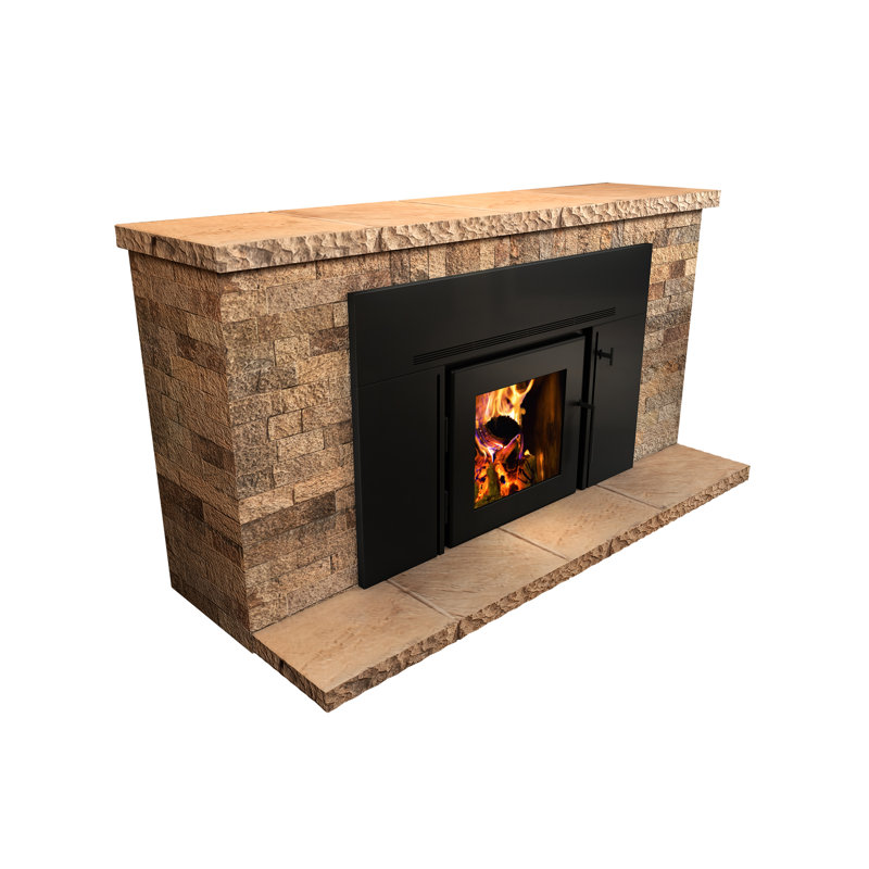 Nova 2500 Square Feet Natural Vent Wood Burning Stove Insert with Blower