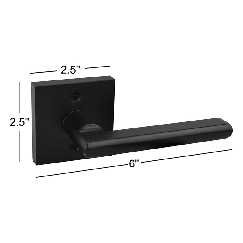 Matte Black Double Dummy Door Lever